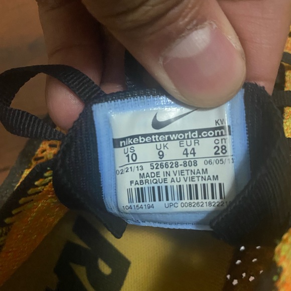 Mens Flyknit Racer 2 Cheetos Size 10 - Picture 4 of 7